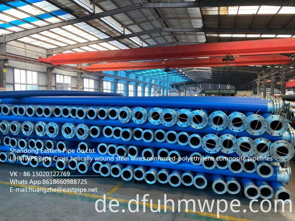 Cross Helically Wound Steel Wires Reinforced Polyethylene Composite Pipe